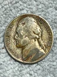 1943 P nickel with unusual date marking