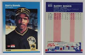 Barry Bonds ROOKIE Card + 29 Baseball Cards to Choose From ...