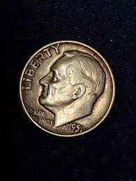 1951 Silver Roosevelt Dime With (DDO) Error On Date and No ...