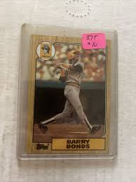 1987 Barry Bonds Pittsburgh Pirates Topps Baseball Card #320 ...