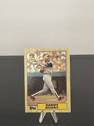 1987 Topps Barry Bonds #320 Error Card Rc Pittsburgh Pirate ...