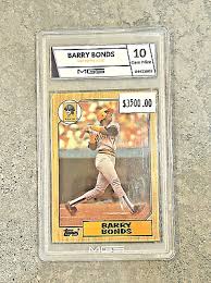 1987 Topps Barry Bonds Rookie Error Card -RARE- #320 (RC) + 10 Errors 🔥 MINT 10 | eBay