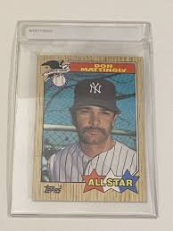 1987 Topps Don Mattingly #606 Baseball Card | eBay