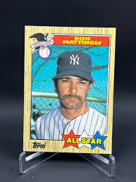1987 Topps Don Mattingly All Star Card #606 | eBay