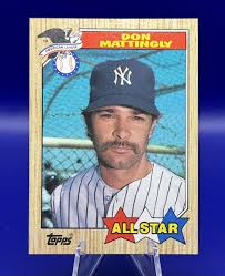 1987 Topps DON MATTINGLY All Star #606 New York Yankees | eBay