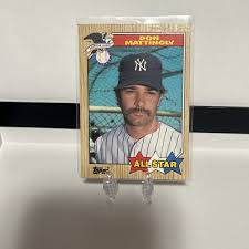 Don Mattingly Topps 1987(DOUBLE MUSTACHE ERROR) Card ...