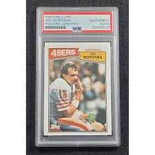 Rare 1987 JOE MONTANA Signed Topps Card-Playing Days ...