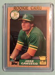 1987 TOPPS Baseball Card # 620 JOSE CANSECO-RookieOakland ...
