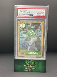 1987 Topps Mark Mcgwire #366 PSA 6 Auto A · Whatnot: Shop, Sell, Connect