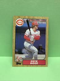 PETE ROSE 1987 Topps Baseball Card Cincinnati Reds ￼ | eBay
