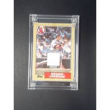 Reggie Jackson 2022 JERSEY FUSION GAME USED SWATCH Card ANGELS