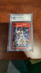 1990 Donruss Sammy Sosa #489 Error Card Wrong Birth Date 1989 Leaf Inc. | eBay