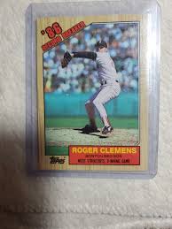 1987 Topps Roger Clemens Record Breaker Error Card | eBay