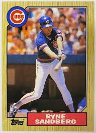 Ryne Sandberg 1987 Topps Chicago Cubs Baseball Card - KBK Sports