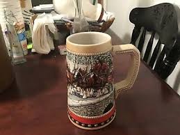 Vintage Budweiser 1988 Collectors Series Holiday Beer Stein ...