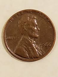 1966 Rare Lincoln Penny One Cent Coin No Mint Mark. | eBay