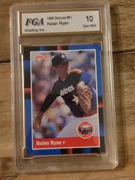 1988 Donruss #61 Nolan Ryan Astros GEM MINT 10 FGA Grading | eBay