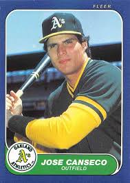 Amazon.com: 1986 Fleer Update Baseball #U-20 Jose Canseco ...