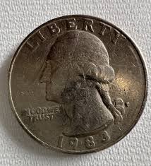 1983 P Washington Quarter. Filled Mint Mark. Rare Errors ...