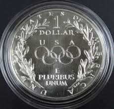 1988-D Olympics Unc Silver Dollar US Mint Commemorative $1 ...