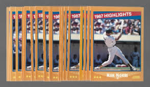 1988 SCORE MARK McGWIRE 1987 HIGHLIGHTS ROOKIE HR's # 659 LOT OF (30) | eBay