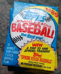 1989 Topps Baseball Card Wax Packs, SIX Unopened, 15 cards ...