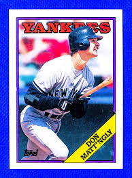 Don Mattingly #300 (1988 Topps) Baseball Card, New York ...