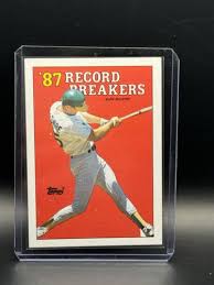 VERY RARE '87 TOPPS RECORD BREAKERS MARK MCGWIRE ERROR CARD | eBay