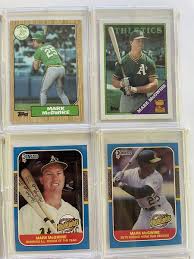Mark McGuire Rookie 15-Card Lot Mint Cases Included MLB A's Athletics | eBay