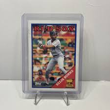 Ellis Burks, Boston Red Sox, 1988 Topps All-Star Rookie ...