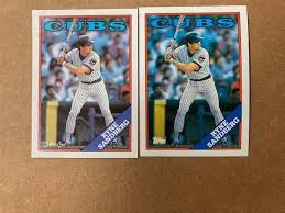 Ryne Sandberg 1988 Topps Wrong Back & 1988 OPC Blank Back Card Lot(2) | eBay