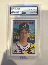 Tom Glavine Atlanta Braves Baseball Autographed Sports Trading Cards & Accessories for sale | eBay