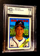 Tom Glavine Beckett Collectors Club Grading (BCCG) Baseball Sports Trading Cards & Accessories Rookie for sale | eBay