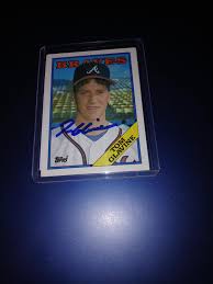 Tom Glavine Autographed Rookie Card With Coa - Etsy