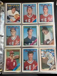 1988 Topps Baseball Complete Set of 792 Cards + Traded Cards in Sheet Protectors | eBay