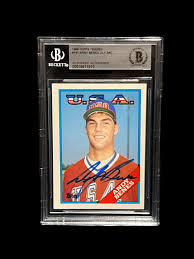 ANDY BENES USA SIGNED AUTOGRAPH AUTO 1988 TOPPS TRADED XRC #14T BAS BECKETT | eBay