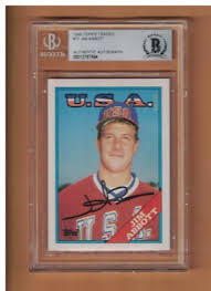 Jim Abbott AUTOGRAPHED 1988 TOPPS TRADED ROOKIE CARD SIGNED TEAM USA BECKETT AUT | eBay