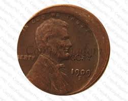 1909 S VDB Lincoln Wheat Cent Penny off Center Error A ...