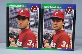 Sold at Auction: 2 Donruss 1989 Alex Madrid Error Cards