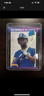 1989 Rated Rookie Ken Griffey Jr (Triple error card)