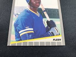 1989 fleer #548 ken griffey jr rookie card rc seattle mariners hof bl-2021-07