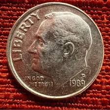 Other | 1989 Dime Misstrike Off Strike Off Center W Blurred P ...