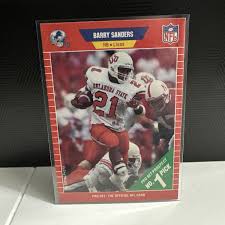 BARRY SANDERS ROOKIE CARD 1989 Detroit Lions FOOTBALL RC ...