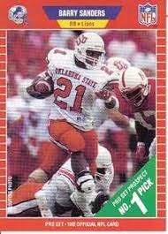 1989 Pro Set Football #494 Barry Sanders RC ... - Amazon.com