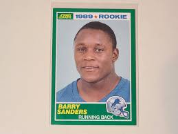 1989 Score Barry Sanders RC Rookie Football Card - Etsy