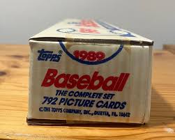 1989 Topps MLB Baseball Complete Factory Sealed Set- 792 ...