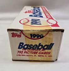 1990 Topps Baseball Sealed Factory Set 1-792 - Etsy