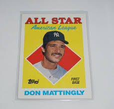 Don Mattingly 1987 Topps Card: Yankees Memorabilia - Etsy
