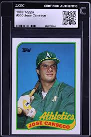 1989 Topps Jose Canseco #500 CGC AUTH on Fanatics Collect