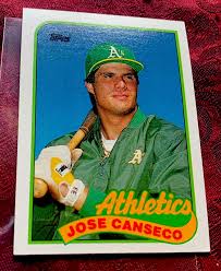 Jose Canseco 1989 Topps Baseball Card # 500, Oakland ...